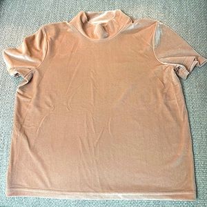 Madewell mock neck short sleeve top